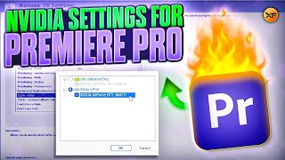 Best NVIDIA Settings For PREMIERE PRO 2024 Fix Premiere Pro not using GPU ACCELERATION for Rendering [upl. by Elleined]