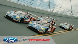 Ford Chip Ganassi GTs Hit Roar Before the 24  Rolex 24  Ford Performance [upl. by Tallou]