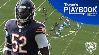 Darrell Taylors career day propelled by team effort vs Titans  Thayers Playbook  Chicago Bears [upl. by Rramed480]