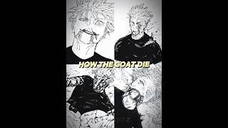 Difference Between Gojo Death And Sukuna Death 💀 zxeditz anime jujutsukaisen [upl. by Washburn]