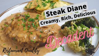 Steak Diane  Creamy Rich amp Deep  How To Make Restaurant Quality Recipe [upl. by Anastatius406]