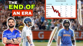 quotThe Fall of a Legend Virat Kohlis stats very Disappointingquot Virat kohli batting [upl. by Cosimo]