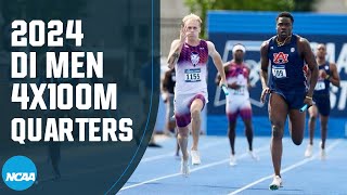 Mens 4x100 relays  2024 NCAA Outdoor Track and Field East and West Quarterfinals [upl. by Lavine]