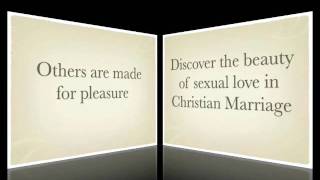 God created sex for pleasure in the Christian Marriage [upl. by Ecnerol]