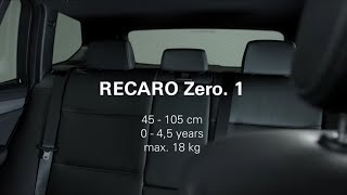 RECARO Zero1 How to install the child seat correctly [upl. by Imogen]