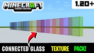 Connected Glass Texture Pack for Minecraft PE 120  Connected glass mod Minecraft Minecraft 120 [upl. by Cherye]