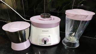 Philips HL757800 600W Juicer Mixer GrinderReview Part 2 Mixing amp GrindingTypes of Jars and Usage [upl. by Sharman]