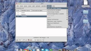 Tutorial Gretl 01 Regresion Lineal Simple [upl. by Ninnahc]