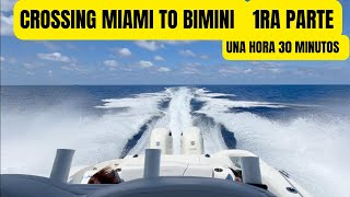 🛥CROSSING 🇺🇸MIAMI TO 🇧🇸BIMINI🏝 [upl. by Suivatram]