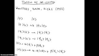 251 Introducción a la Mecánica Cuántica  Teorema de no clonado [upl. by Vanny]