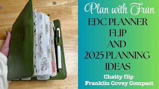 EDC Planner Flip l Chatty Planner Flip l Franklin Covey Compact l 2025 Planner Ideas [upl. by Inobe]