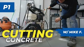 How to Install a Recessed Lift with Mike F Part 1 Cutting Concrete [upl. by Tnarg]