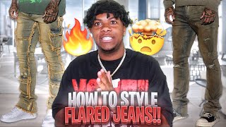 HOW TO REALLY STYLE FLARED JEANS 👖 WITH OUTFIT IDEAS [upl. by Fasa854]