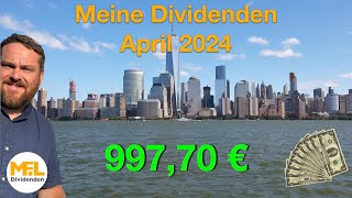 Dividenden April 2024 Das Dividendendepot quotNo risk no funquot [upl. by Enyawed]