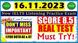 IELTS LISTENING PRACTICE TEST 2023 WITH ANSWERS  16112023 [upl. by Sonya]