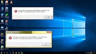 How to Fix All Missing MSVCP100dll file Error In Windows 10817 [upl. by Dhiren864]