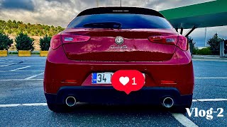 ALFA ROMEO GIULIETTA VLOG 2  OTOBANDA YAĞMUR FIRTINASINA YAKALANDIM [upl. by Alcock118]