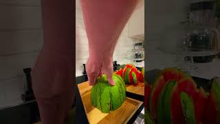 🔥👀 Awesome way to slice 🔪and dice🎲 a watermelon [upl. by Nylarahs995]