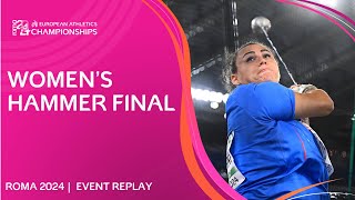 Fantini strikes GOLD Womens hammer final replay  Roma 2024 [upl. by Idisahc]