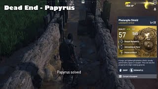 Assassins Creed Origins  Legendary Phalangite Shield AGAIN  Dead End [upl. by Nawek]