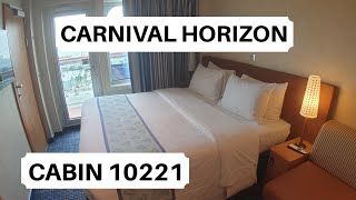 Carnival Horizon Cabin 10221 Category 8E  Balcony Stateroom [upl. by Adnohsor]