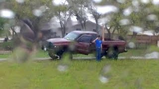 Soldier Pulls Off Road To Salute Fallen Vets Funeral Procession In Pouring Rain [upl. by Bluefield]