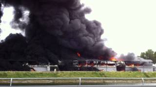 Ludwigshafen Brand in der Hafenstraße  Panalpina  Edeka Parkinsel 22062013 [upl. by Einhpad561]