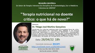 Terapia nutricional no doente crítico o que há de novo [upl. by Severson]