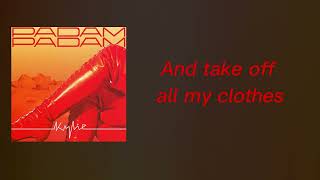 Kylie Minogue  Padam Padam Karaoke Lyrics With Backing Vocals [upl. by Ielirol]