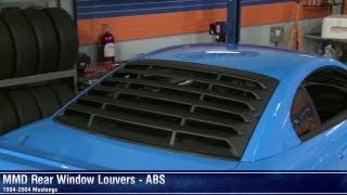 Mustang MMD Rear Window Louvers  ABS 9404 All Review [upl. by Frick735]