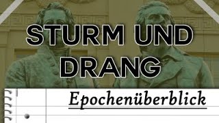 ◆ Sturm und Drang ◆ EpochenüberblickAnalysehilfe  Ausführliche Erklärung für die Schule [upl. by Celeski]