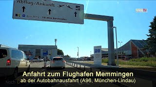 ANFAHRT zum Flughafen MemmingenAllgäuAirport  ab der Autobahnausfahrt sind es noch 5 Minuten [upl. by Nino]