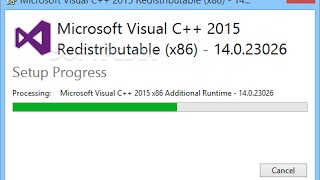 How to Download and Install Visual C Redistributable Packages for Visual Studio 2015 [upl. by Euqirdor499]