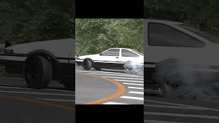 Initial D  AE86 Drifts C121 shorts takumifujiwara assettocorsa initiald [upl. by Nivlem]