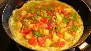 Spanish Omelet  Easy Egg Recipe recipe cooking food [upl. by Lukash]