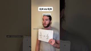 34 vs 68 timesignature musictheory math [upl. by Yerg569]