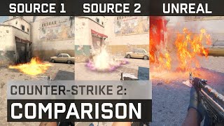 Source 1 vs Source 2 vs Unreal Engine 5 Counter Strike Comparison [upl. by Elva481]