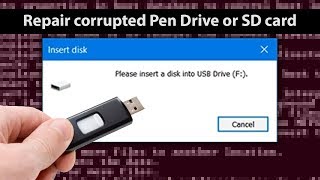 How To Fix Corrupted USB Drive Or SD Card In Windows Computer [upl. by Myers]