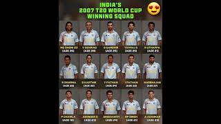 2007 T20 World Cup winning squad [upl. by Ygief754]