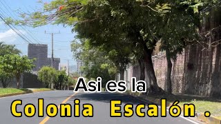 RECORRIENDO LA COLONIA ESCALÓN EN EL SALVADOR DONDE HAY CASAS DE MÁS DE 800K 😱  El Salvador [upl. by Datnow]