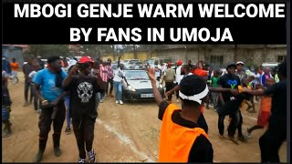 See mbogi genje fans give Mbogi genje a warm welcome in Umoja 😳 [upl. by Gherlein849]