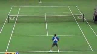 Roger Federer  Fernando Gonzalez AOpen Final Highlights [upl. by Rubia]