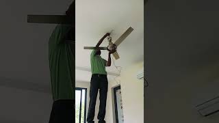 home  fan installation  sorts video  in easy work [upl. by Haimes]