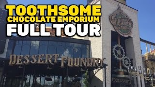 Toothsome Chocolate Emporium tour at Universal Orlando CityWalk [upl. by Airehc811]