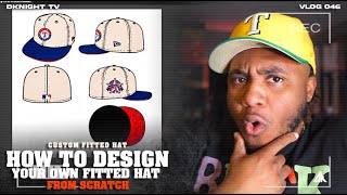 HOW TO DESIGN A FITTED HAT FROM SCRATCH  DKNIGHT TV [upl. by Cannice450]