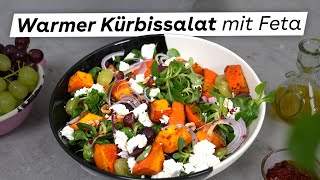 Kürbissalat mit Feta Einfaches und schnelles Rezept für den Herbst [upl. by Haya]