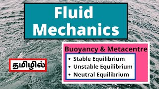 Buoyancy amp Matacentre in Fluid Mechanics for Civil Engineering [upl. by Kciredec511]