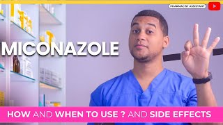 How and when to use MICONAZOLE cream  3 Side Effects [upl. by Ardnasyl]