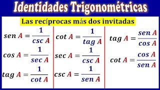 Identidades trigonométricas recíprocas demostración [upl. by Aryamo]