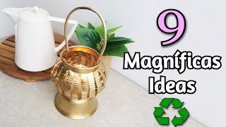 9 Inteligentes Ideas para Organizar y Decorar Tu Hogar con Latas  9 Ideas para VENDER o REGALAR [upl. by Dodi739]